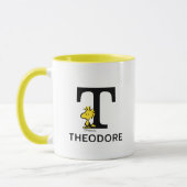 Erdnüsse | Name des Holzbestands und Monogramm T Tasse (Links)