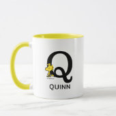 Erdnüsse | Name und Monogramm Q Tasse (Links)