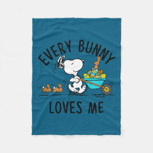 Erdnüsse - Ostern - jeder Hase mag mich Erdnüsse - Fleecedecke