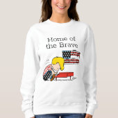 Erdnüsse | Patriotic Schroeder & Sein Piano Sweatshirt (Vorderseite)