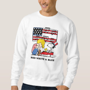 Erdnüsse   Patriotic Schroeder, Woodstock & Snoopy Sweatshirt