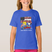 Erdnüsse | Patriotic Schroeder, Woodstock & Snoopy T-Shirt (Vorderseite)