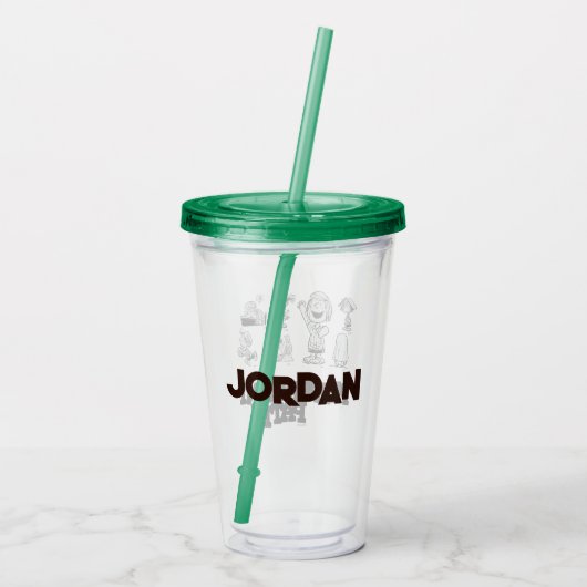 Erdnüsse | Peppermint Patty Acryltrinkbecher (Rückseite)