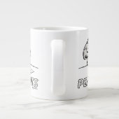 Erdnüsse | Peppermint Patty Gedanken Jumbo-Tasse (Rückseite)