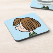 Erdnüsse | Peppermint Patty Getränkeuntersetzer (Linke Seite)