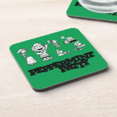 Erdnüsse | Peppermint Patty Getränkeuntersetzer (Linke Seite)