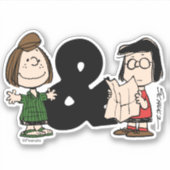 Erdnüsse | Peppermint Patty & Marcie Aufkleber (Vorderseite)