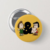 Erdnüsse | Peppermint Patty & Marcie Button (Vorne & Hinten)