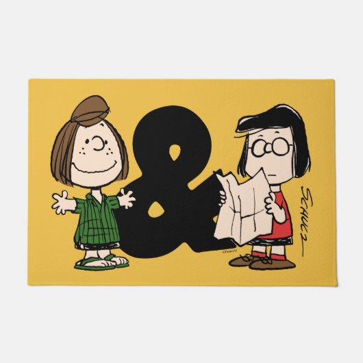 Erdnüsse | Peppermint Patty & Marcie Fußmatte (Vorderseite)