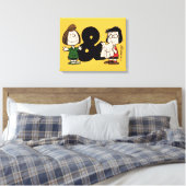 Erdnüsse | Peppermint Patty & Marcie Leinwanddruck (Insitu (Schlafzimmer))