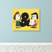 Erdnüsse | Peppermint Patty & Marcie Leinwanddruck (Insitu (Holzboden))