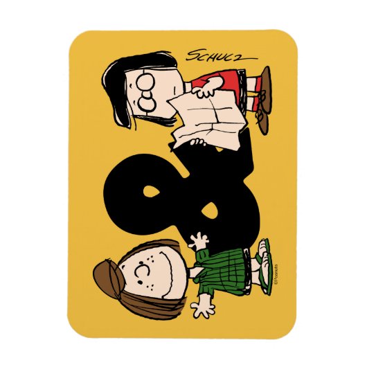 Erdnüsse | Peppermint Patty & Marcie Magnet (Vertikal)