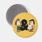 Erdnüsse | Peppermint Patty & Marcie Magnet (Vorderseite/Rückseite)