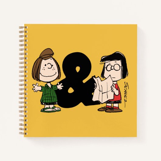 Erdnüsse | Peppermint Patty & Marcie Notizblock (Vorderseite)