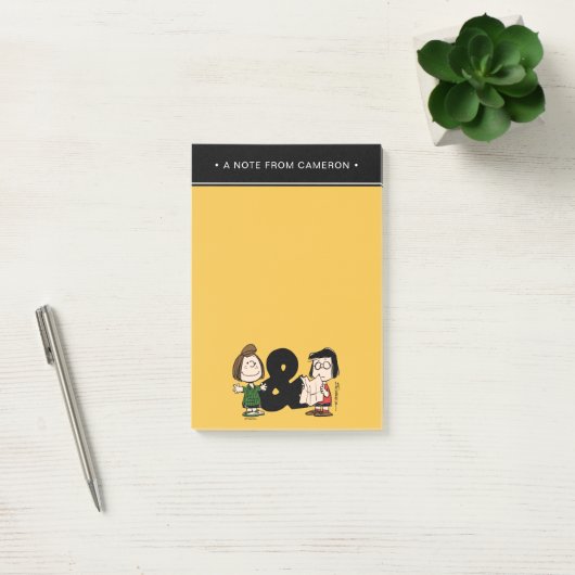 Erdnüsse | Peppermint Patty & Marcie Post-it Klebezettel (Büro)