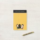 Erdnüsse | Peppermint Patty & Marcie Post-it Klebezettel (Auf Schreibtisch)