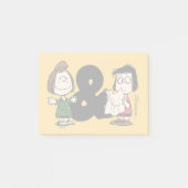 Erdnüsse | Peppermint Patty & Marcie Post-it Klebezettel (Vorderseite)