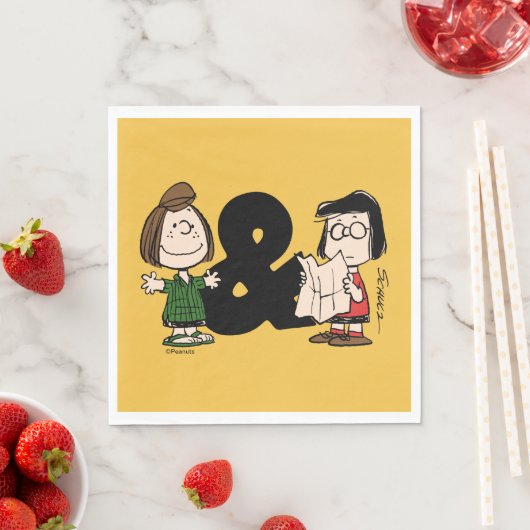 Erdnüsse | Peppermint Patty & Marcie Serviette (Beispiel)