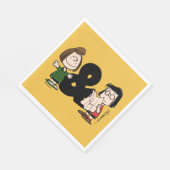 Erdnüsse | Peppermint Patty & Marcie Serviette (Ecke)