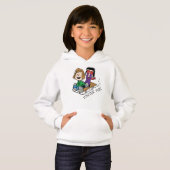 Erdnüsse | Peppermint Patty & Marcie Sled Riding Hoodie (Vorne ganz)