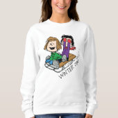 Erdnüsse | Peppermint Patty & Marcie Sled Riding Sweatshirt (Vorderseite)