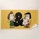 Erdnüsse | Peppermint Patty & Marcie Strandtuch (Vorderseite)