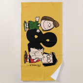 Erdnüsse | Peppermint Patty & Marcie Strandtuch (Vorderseite)