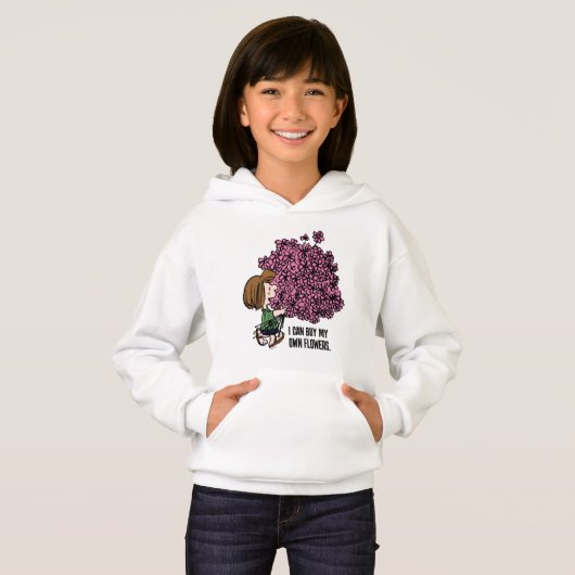 Erdnüsse | Peppermint Patty Pink Bouquet Hoodie (Vorne ganz)