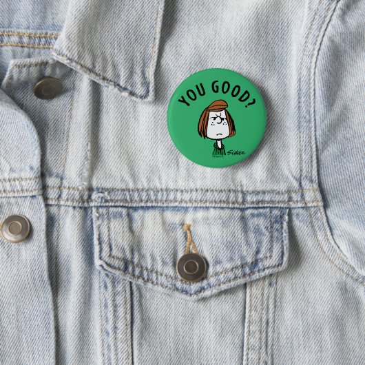 Erdnüsse | Peppermint Patty Sie gut? Button (Beispiel)