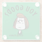 Erdnüsse | Peppermint Patty Sie gut? Glasuntersetzer (Rückseite)