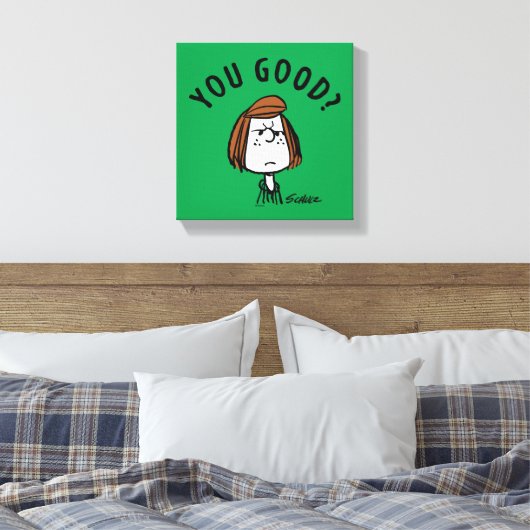 Erdnüsse | Peppermint Patty Sie gut? Leinwanddruck (Insitu (Schlafzimmer))