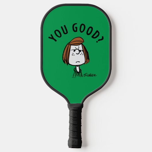 Erdnüsse | Peppermint Patty Sie gut? Pickleball Schläger (Rückseite)