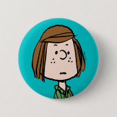 Erdnüsse | Peppermint Patty Sitzen Button (Vorderseite)