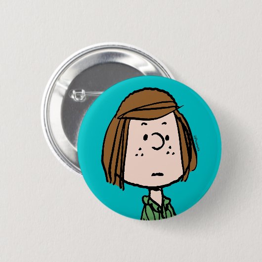 Erdnüsse | Peppermint Patty Sitzen Button (Vorne & Hinten)