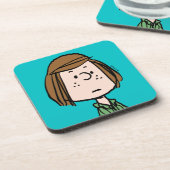 Erdnüsse | Peppermint Patty Sitzen Getränkeuntersetzer (Linke Seite)