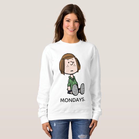 Erdnüsse | Peppermint Patty Sitzen Sweatshirt (Vorne ganz)