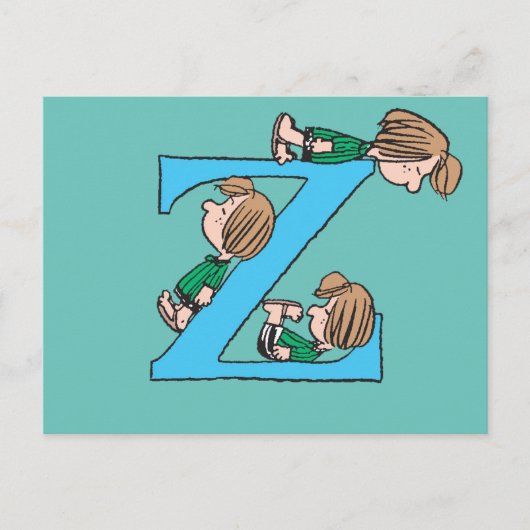 Erdnüsse | Peppermint Patty Sleepy Z Postkarte (Vorderseite)