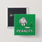 Erdnüsse | Peppermint Patty Thoughts Button (Vorne & Hinten)