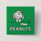 Erdnüsse | Peppermint Patty Thoughts Button (Vorderseite)