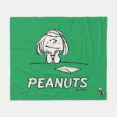 Erdnüsse | Peppermint Patty Thoughts Fleecedecke (Vorderseite (Horizontal))