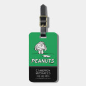 Erdnüsse | Peppermint Patty Thoughts Gepäckanhänger (Vorderseite vertikal)