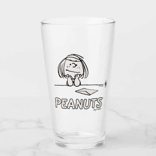 Erdnüsse | Peppermint Patty Thoughts Glas (Vorderseite)