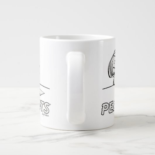 Erdnüsse | Peppermint Patty Thoughts Jumbo-Tasse (Rückseite)