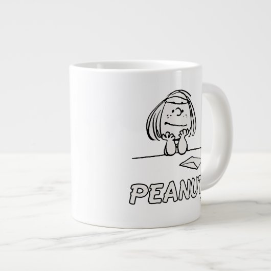 Erdnüsse | Peppermint Patty Thoughts Jumbo-Tasse (Vorderseite Rechts)