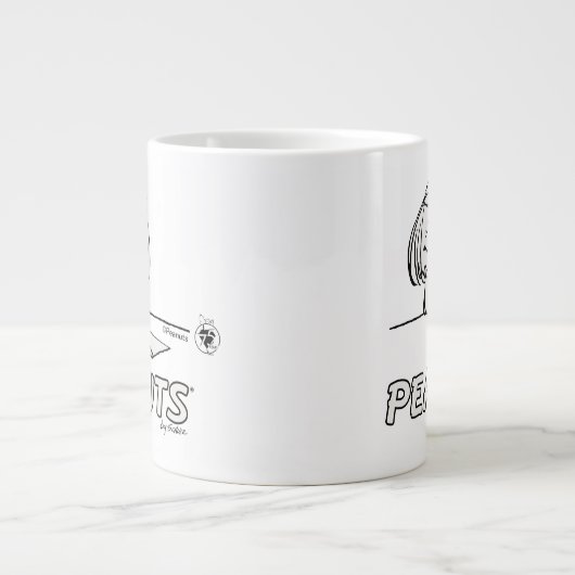 Erdnüsse | Peppermint Patty Thoughts Jumbo-Tasse (Vorderseite)