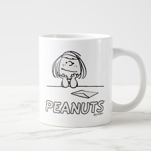 Erdnüsse | Peppermint Patty Thoughts Jumbo-Tasse (Rechts)