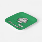 Erdnüsse | Peppermint Patty Thoughts Pappteller (Gewinkelt)