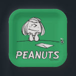 Erdnüsse | Peppermint Patty Thoughts Pappteller<br><div class="desc">Karo dieses lustige Design von Peanuts mit Peppermint Patty.</div>