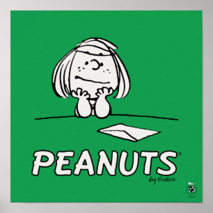 Erdnüsse   Peppermint Patty Thoughts Poster