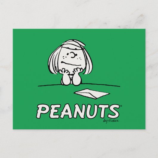 Erdnüsse | Peppermint Patty Thoughts Postkarte (Vorderseite)